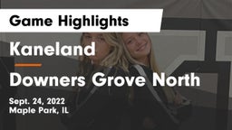 Kaneland  vs Downers Grove North  Game Highlights - Sept. 24, 2022