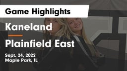 Kaneland  vs Plainfield East  Game Highlights - Sept. 24, 2022