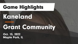 Kaneland  vs Grant Community Game Highlights - Oct. 15, 2022