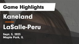 Kaneland  vs LaSalle-Peru  Game Highlights - Sept. 5, 2023