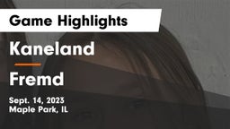 Kaneland  vs Fremd  Game Highlights - Sept. 14, 2023