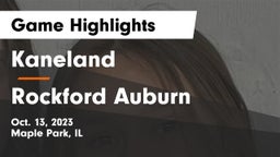 Kaneland  vs Rockford Auburn  Game Highlights - Oct. 13, 2023