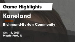 Kaneland  vs Richmond-Burton Community  Game Highlights - Oct. 14, 2023