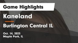 Kaneland  vs Burlington Central IL Game Highlights - Oct. 14, 2023