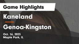Kaneland  vs Genoa-Kingston  Game Highlights - Oct. 16, 2023