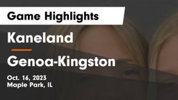 Kaneland  vs Genoa-Kingston  Game Highlights - Oct. 16, 2023