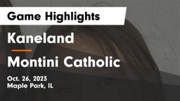 Kaneland  vs Montini Catholic Game Highlights - Oct. 26, 2023