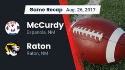 Recap: McCurdy  vs. Raton  2017