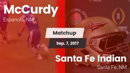 Matchup: McCurdy vs. Santa Fe Indian  2017