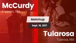 Matchup: McCurdy vs. Tularosa  2017