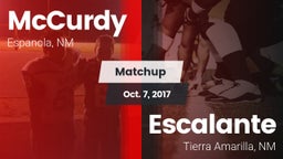 Matchup: McCurdy vs. Escalante  2017