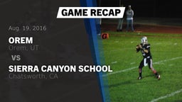 Recap: Orem  vs. Sierra Canyon School 2016