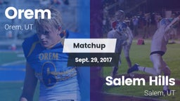 Matchup: Orem vs. Salem Hills  2017