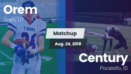 Matchup: Orem vs. Century  2018