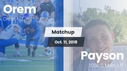 Matchup: Orem vs. Payson  2018