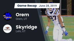 Recap: Orem  vs. Skyridge  2019