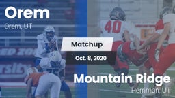 Matchup: Orem vs. Mountain Ridge  2020