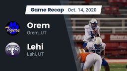 Recap: Orem  vs. Lehi  2020