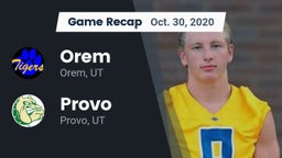 Recap: Orem  vs. Provo  2020