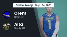 Recap: Orem  vs. Alta  2021