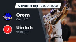 Recap: Orem  vs. Uintah  2022