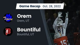 Recap: Orem  vs. Bountiful  2022