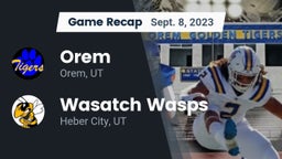 Recap: Orem  vs. Wasatch Wasps 2023