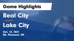 Beal City  vs Lake City  Game Highlights - Oct. 12, 2021