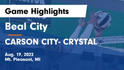 Beal City  vs CARSON CITY- CRYSTAL  Game Highlights - Aug. 19, 2022