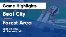 Beal City  vs Forest Area  Game Highlights - Sept. 24, 2022