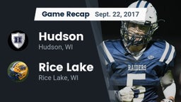 Recap: Hudson  vs. Rice Lake  2017