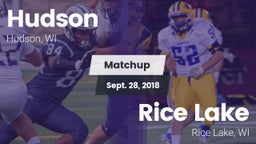 Matchup: Hudson vs. Rice Lake  2018