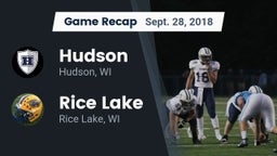 Recap: Hudson  vs. Rice Lake  2018