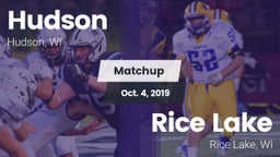 Matchup: Hudson vs. Rice Lake  2019