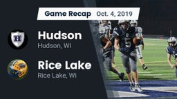 Recap: Hudson  vs. Rice Lake  2019
