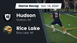 Recap: Hudson  vs. Rice Lake  2020