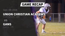 Recap: Union Christian Academy  vs. Gans  2016