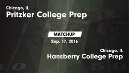 Matchup: Pritzker College Pre vs. Hansberry College Prep  2016