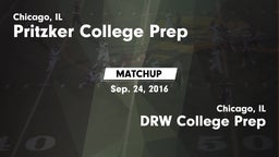 Matchup: Pritzker College Pre vs. DRW College Prep  2016
