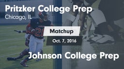 Matchup: Pritzker College Pre vs. Johnson College Prep 2016
