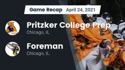 Recap: Pritzker College Prep  vs. Foreman  2021