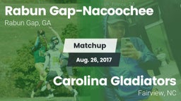 Matchup: Rabun Gap-Nacoochee vs. Carolina Gladiators 2017