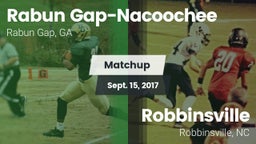 Matchup: Rabun Gap-Nacoochee vs. Robbinsville  2017