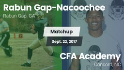 Matchup: Rabun Gap-Nacoochee vs. CFA Academy 2017