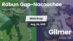 Matchup: Rabun Gap-Nacoochee vs. Gilmer  2018