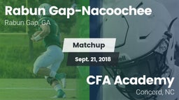 Matchup: Rabun Gap-Nacoochee vs. CFA Academy 2018