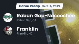 Recap: Rabun Gap-Nacoochee  vs. Franklin  2019