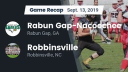 Recap: Rabun Gap-Nacoochee  vs. Robbinsville  2019