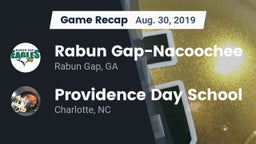 Recap: Rabun Gap-Nacoochee  vs. Providence Day School 2019