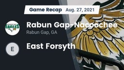 Recap: Rabun Gap-Nacoochee  vs. East Forsyth 2021